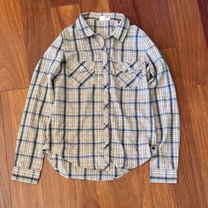 Vintage Y2K Roxy Plaid Button-Up Shirt